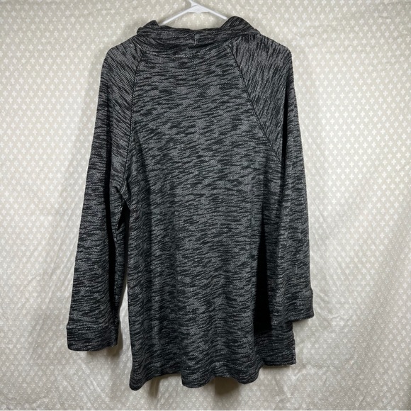 J. Crew Black Space Dye Funnel Neck Pullover Sweater - Picture 4 of 4